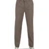 Alberto, Hose Luis, Wide Fit, Flanell, Braun Gestreift