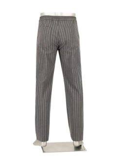 Alberto, Hose Luis, Wide Fit, Flanell, Grau Gestreift 2 Alberto, Hose Luis, Wide Fit, Flanell, Grau Gestreift -Herrenausstatter Verkaufe 451623 norm3