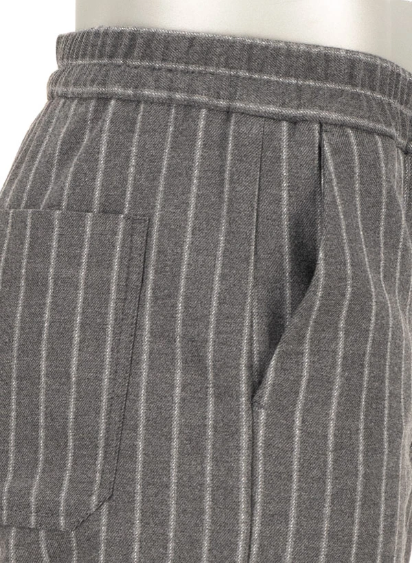 Alberto, Hose Luis, Wide Fit, Flanell, grau gestreift Alberto, Hose Luis, Wide Fit, Flanell, Grau Gestreift -Herrenausstatter Verkaufe 451623 norm5