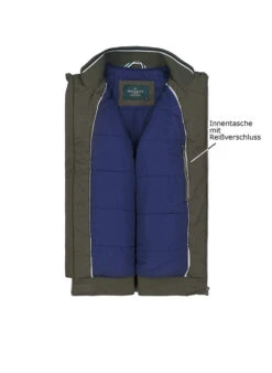 HACKETT, Blouson, Mikrofaser Wattiert, Grün -Herrenausstatter Verkaufe 451668 norm3