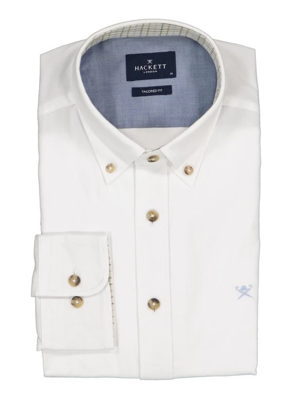 HACKETT, Hemd, Tailored Fit, Flanell, weiß HACKETT, Hemd, Tailored Fit, Flanell, Weiß -Herrenausstatter Verkaufe 451672 norm