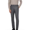 HACKETT, Hose, Schurwolle-Kaschmir, Grau Meliert