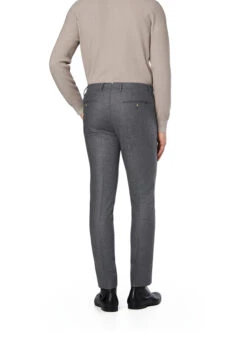 HACKETT, Hose, Schurwolle-Kaschmir, Grau Meliert -Herrenausstatter Verkaufe 451679 norm2
