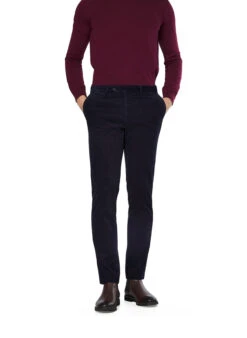 HACKETT, Hose Kensington, Slim Fit, Cord, Nachtblau