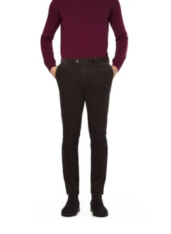 HACKETT, Hose Kensington, Slim Fit, Cord, Dunkelbraun