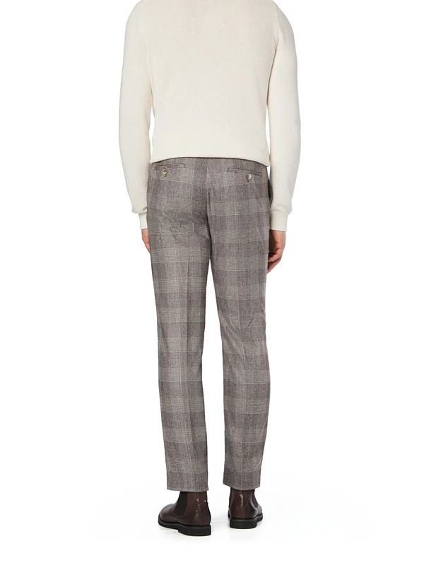 HACKETT, Hose, Schurwolle-Kaschmir, braun-beige kariert HACKETT, Hose, Schurwolle-Kaschmir, Braun-beige Kariert -Herrenausstatter Verkaufe 451684 norm2