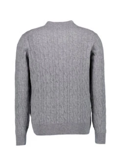HACKETT, Pullover, Lammwolle, Metal Grey -Herrenausstatter Verkaufe 451691 norm2
