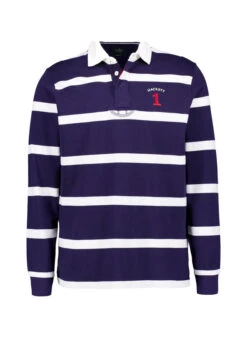 HACKETT, Pullover, Classic Fit, Baumwolle, Tintenblau-weiß Gestreift