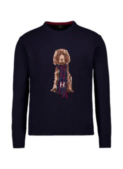 HACKETT, Pullover Harry Edition, Wolle, Nightblue