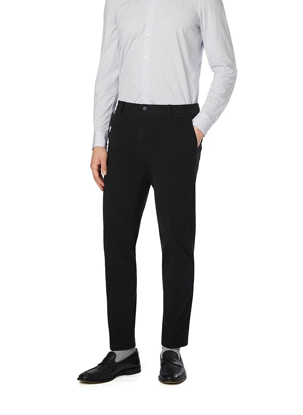 BOSS Black, Chino Kane, Regular Fit, Baumwolle, schwarz BOSS Black, Chino Kane, Regular Fit, Baumwolle, Schwarz -Herrenausstatter Verkaufe 451759 norm