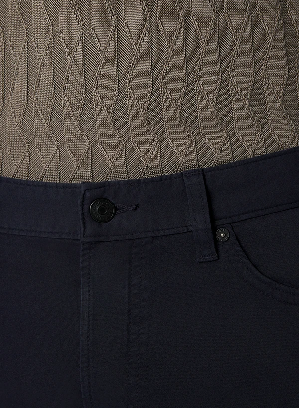 BOSS Orange, Hose Delaware, Slim Fit, Baumwolle, dunkelblau BOSS Orange, Hose Delaware, Slim Fit, Baumwolle, Dunkelblau -Herrenausstatter Verkaufe 451764 norm3