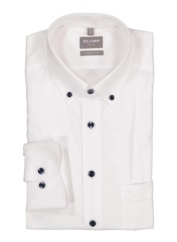 OLYMP, Hemd, Comfort Fit, Baumwolle, weiß OLYMP, Hemd, Comfort Fit, Baumwolle, Weiß -Herrenausstatter Verkaufe 451784 norm