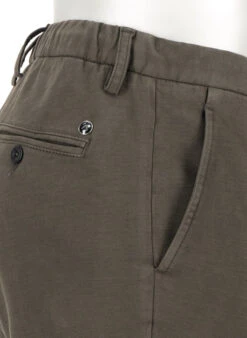 Alberto, Hose Jump, Slim Fit, Baumwolle-Tencel™, Dunkelbraun -Herrenausstatter Verkaufe 451834 norm5