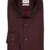 OLYMP, Hemd, Body Fit, Baumwoll-Stretch, Bordeaux