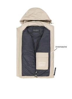 Marc O'Polo, Blouson, Baumwolle-Mikrofaser Wasserabweisend, Beige -Herrenausstatter Verkaufe 451867 norm3
