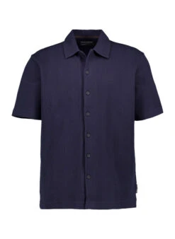 Marc O'Polo, Kurzarmhemd, Regular Fit, Bio Baumwolle, Dunkelblau