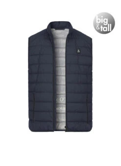Marc O'Polo, Steppweste, Big&Tall, Mikrofaser, Navy
