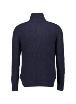 Marc O'Polo, Toyer, Baumwolle-Wolle, Navy Meliert -Herrenausstatter Verkaufe 451971 norm2