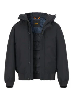 BOSS Orange, Blouson Osis, Mikrofaser Wattiert, Schwarz