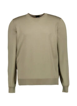 BOSS Black, Pullover Botto, Schurwolle, Dunkelgrün