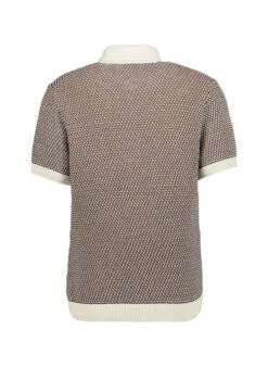 BOSS Black, Kurzarmhemd Iconico, Strick, Ecru Gemustert 2 BOSS Black, Kurzarmhemd Iconico, Strick, Ecru Gemustert -Herrenausstatter Verkaufe 452064 norm2