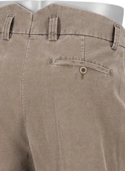 Alberto, Bundfaltenhose Ted, Wide Fit, Baumwoll-Stretch, Cropped, Braun Meliert 6 Alberto, Bundfaltenhose Ted, Wide Fit, Baumwoll-Stretch, Cropped, Braun Meliert -Herrenausstatter Verkaufe 452086 norm6