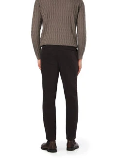 BOSS Black, Chino Kaiton, Slim Fit, Baumwolle, Dunkelbraun -Herrenausstatter Verkaufe 452087 norm2