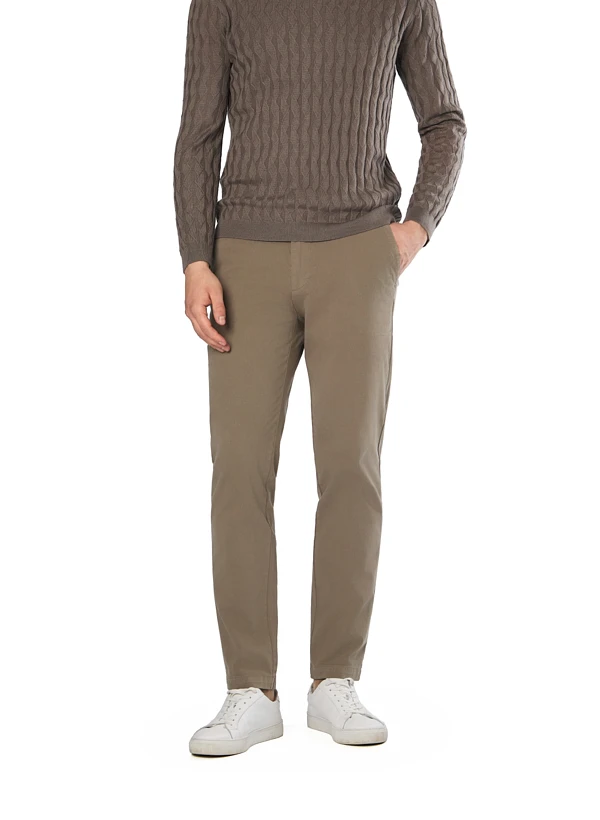 BOSS Black, Chino Kaiton, Slim Fit, Baumwolle, khaki BOSS Black, Chino Kaiton, Slim Fit, Baumwolle, Khaki -Herrenausstatter Verkaufe 452088 norm