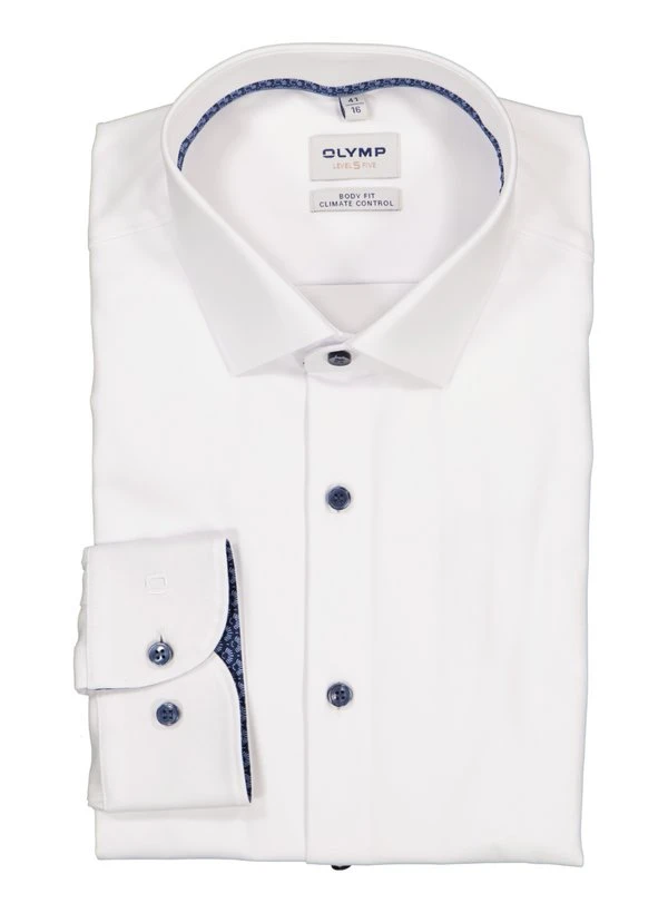 OLYMP, Hemd, Body Fit, Baumwoll-Stretch Climate Control, Extra langer Arm, weiß OLYMP, Hemd, Body Fit, Baumwoll-Stretch Climate Control, Extra Langer Arm, Weiß -Herrenausstatter Verkaufe 452131 norm