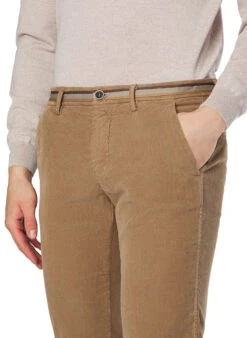Mason's, Chino Torino, Slim Fit, Cord, Nougat -Herrenausstatter Verkaufe 452152 norm3