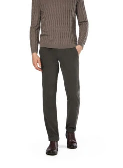 Mason's, Chino Torino, Slim Fit, Baumwolle, Asphaltgrün