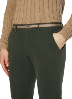 Mason's, Chino Torino, Slim Fit, Baumwolle, Jägergrün -Herrenausstatter Verkaufe 452161 norm3