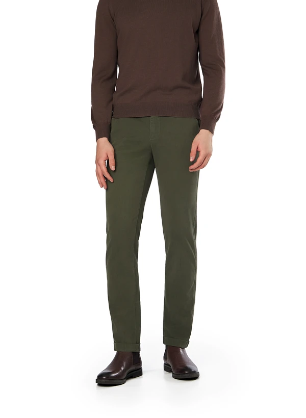 Mason's, Chino Torino, Slim Fit, Baumwolle, oliv Mason's, Chino Torino, Slim Fit, Baumwolle, Oliv -Herrenausstatter Verkaufe 452164 norm