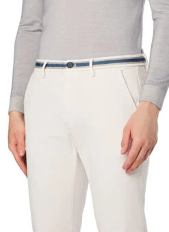 Mason's, Chino Torino, Slim Fit, Baumwolle, Ecru -Herrenausstatter Verkaufe 452169 norm3