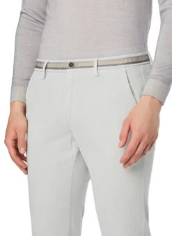 Mason's, Chino Torino, Slim Fit, Baumwolle, Hellgrau -Herrenausstatter Verkaufe 452182 norm3