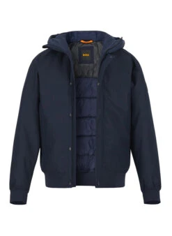 BOSS Orange, Blouson Osis, Mikrofaser Wattiert, Dunkelblau
