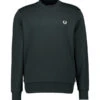 Fred Perry, Sweatshirt, Baumwolle, Olivgrün
