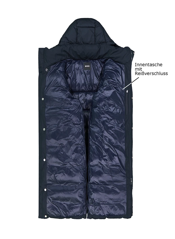 BOSS Black, Steppparka Cenuto, Mikrofaser wasserebweisend, dunkelblau BOSS Black, Steppparka Cenuto, Mikrofaser Wasserebweisend, Dunkelblau -Herrenausstatter Verkaufe 452270 norm3