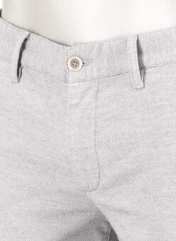 Alberto, Chino Lou, Regular Fit, Baumwolle, Hellgrau Meliert -Herrenausstatter Verkaufe 452286 norm4