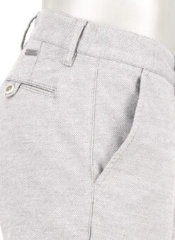 Alberto, Chino Lou, Regular Fit, Baumwolle, Hellgrau Meliert -Herrenausstatter Verkaufe 452286 norm5