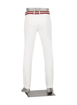 Alberto Golf, Golfhose Ian, Slim Fit, FX4 DRY Cooler®, Weiß -Herrenausstatter Verkaufe 452290 norm3