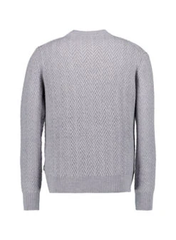 BOSS Black, Pullover Hitalo, Schurwolle, Silber -Herrenausstatter Verkaufe 452307 norm2