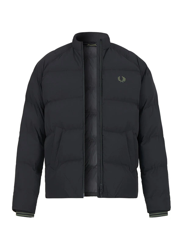Fred Perry, Steppjacke, Mikrofaser, schwarz Fred Perry, Steppjacke, Mikrofaser, Schwarz -Herrenausstatter Verkaufe 452312 norm