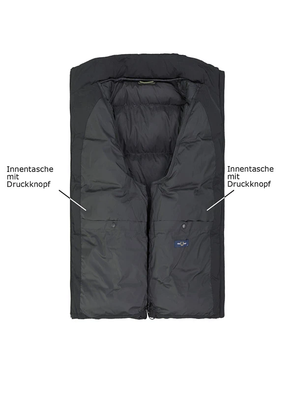 Fred Perry, Steppjacke, Mikrofaser, schwarz Fred Perry, Steppjacke, Mikrofaser, Schwarz -Herrenausstatter Verkaufe 452312 norm3