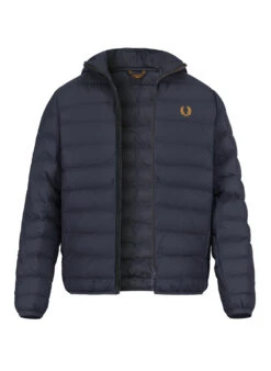 Fred Perry, Steppjacke, Nylon Wasserabweisend, Navy