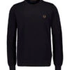 Fred Perry, Pullover, Baumwolle, Schwarz
