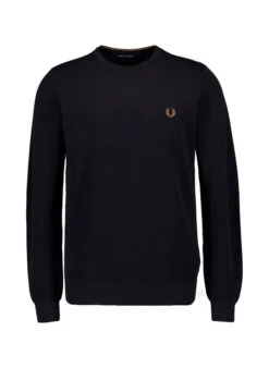 Fred Perry, Pullover, Baumwolle, Schwarz