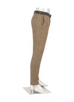 Alberto, Hose Rob, Slim Fit, Jersey, Braun-beige-ocker Gemustert 2 Alberto, Hose Rob, Slim Fit, Jersey, Braun-beige-ocker Gemustert -Herrenausstatter Verkaufe 452340 norm2