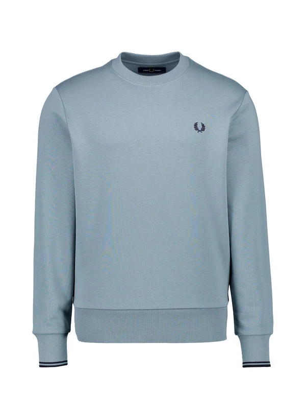 Fred Perry, Sweatshirt, Baumwolle, blaugrau Fred Perry, Sweatshirt, Baumwolle, Blaugrau -Herrenausstatter Verkaufe 452400 norm