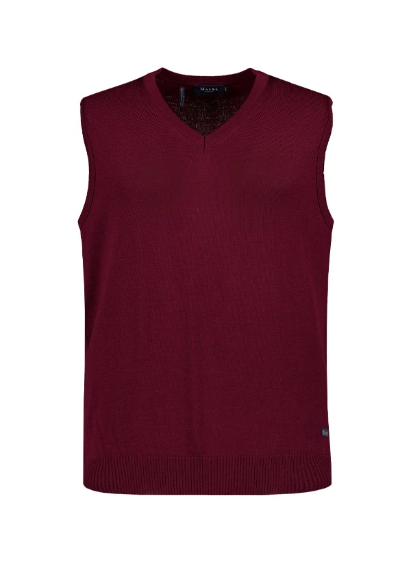 MAERZ Muenchen, Pullunder, Merinowolle waschbar, dunkellila MAERZ Muenchen, Pullunder, Merinowolle Waschbar, Dunkellila -Herrenausstatter Verkaufe 452445 norm